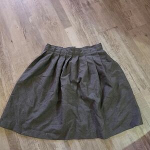 French Toast Charcoal A-Line Skirt